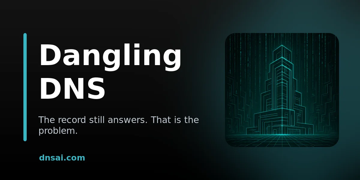 Dangling DNS: Finding the CNAMEs That Point Nowhere | DNSai