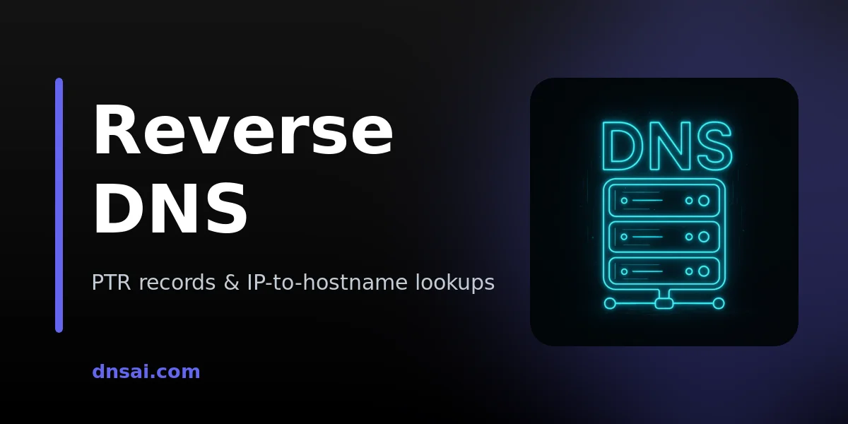 Reverse DNS & PTR Records: The Check That Bounces Email | DNSai