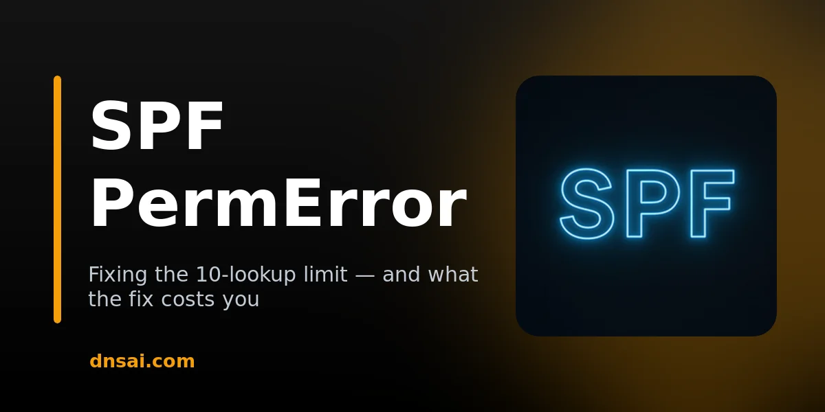SPF PermError: How to Fix Too Many DNS Lookups | DNSai