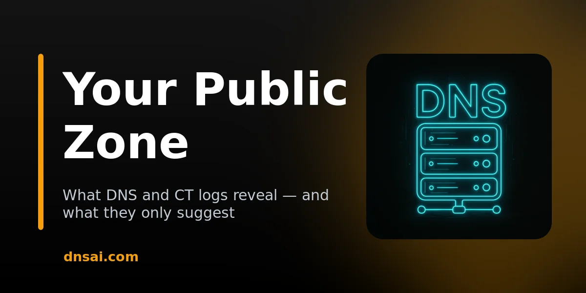 What Your DNS Records Are Telling Your Competitors | DNSai
