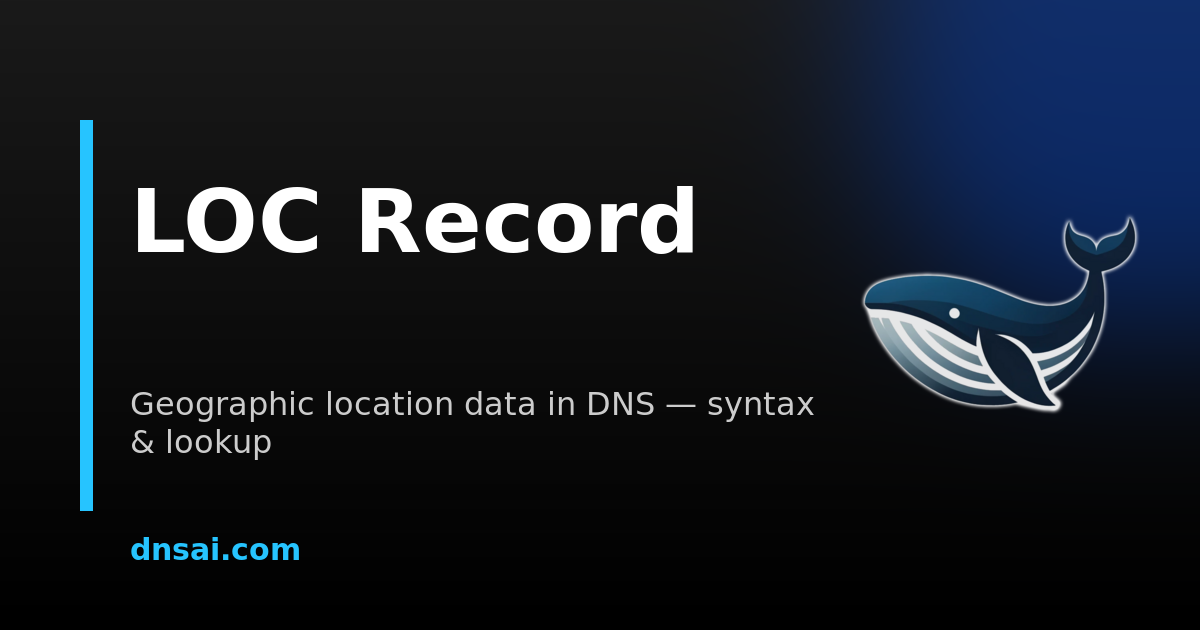 LOC Record — Geographic Location Data in DNS | DNSai