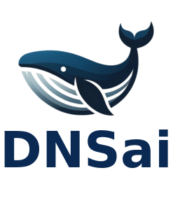 DNSai Logo Stacked Navy